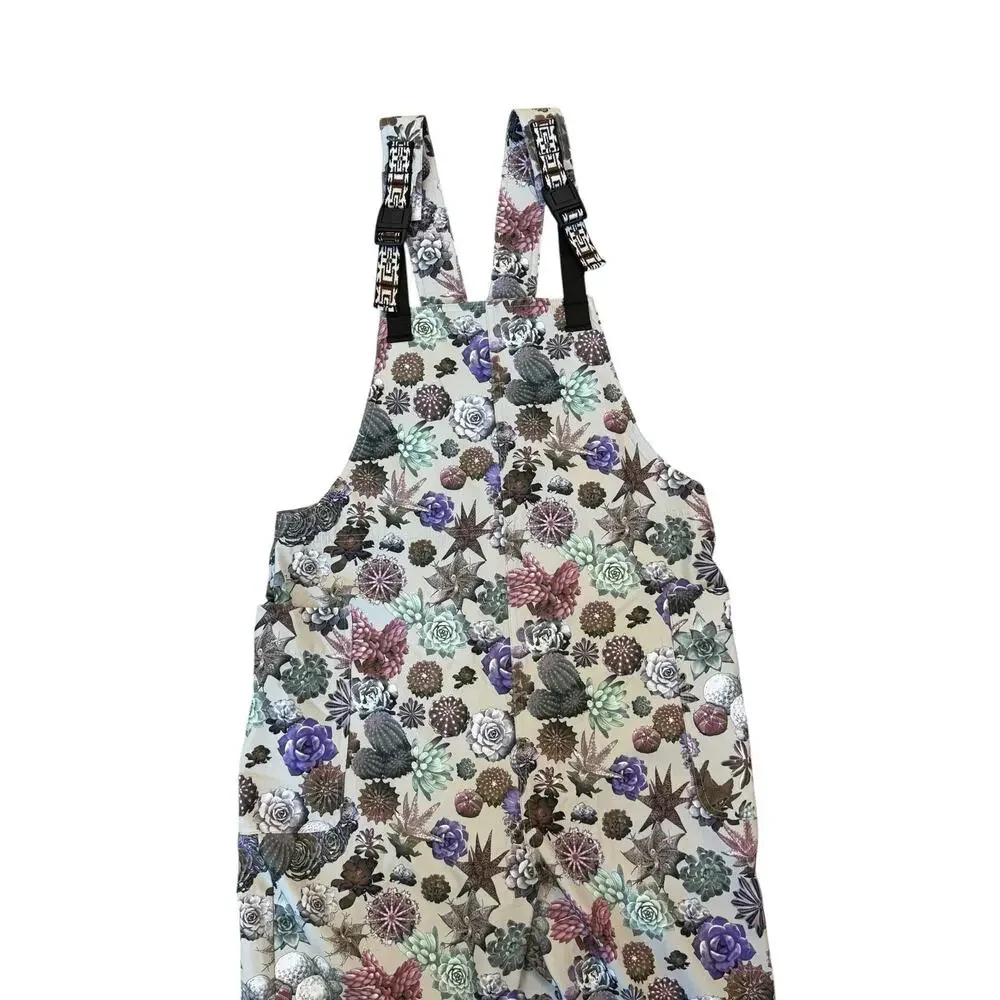 KAVU San Blas Greenhouse Succulent Print Overalls Quick Dry Women's Size XS - Picture 3 of 13